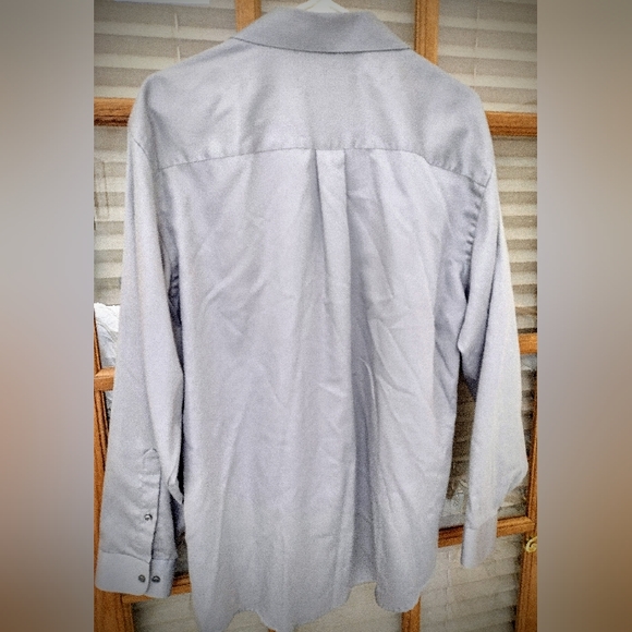 Geoffrey Beene XL Gray Button-Down Collared Long Sleeve Shirt, Wrinkle Free - Picture 8 of 9